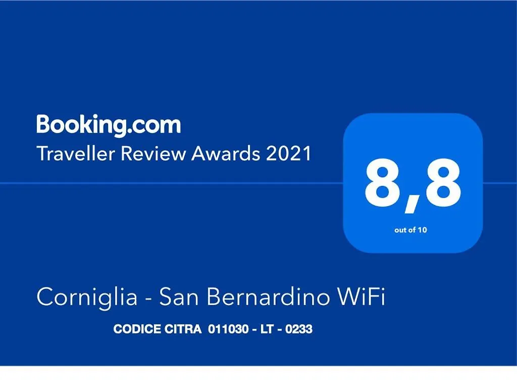 Appartement Corniglia - San Bernardino Wifi